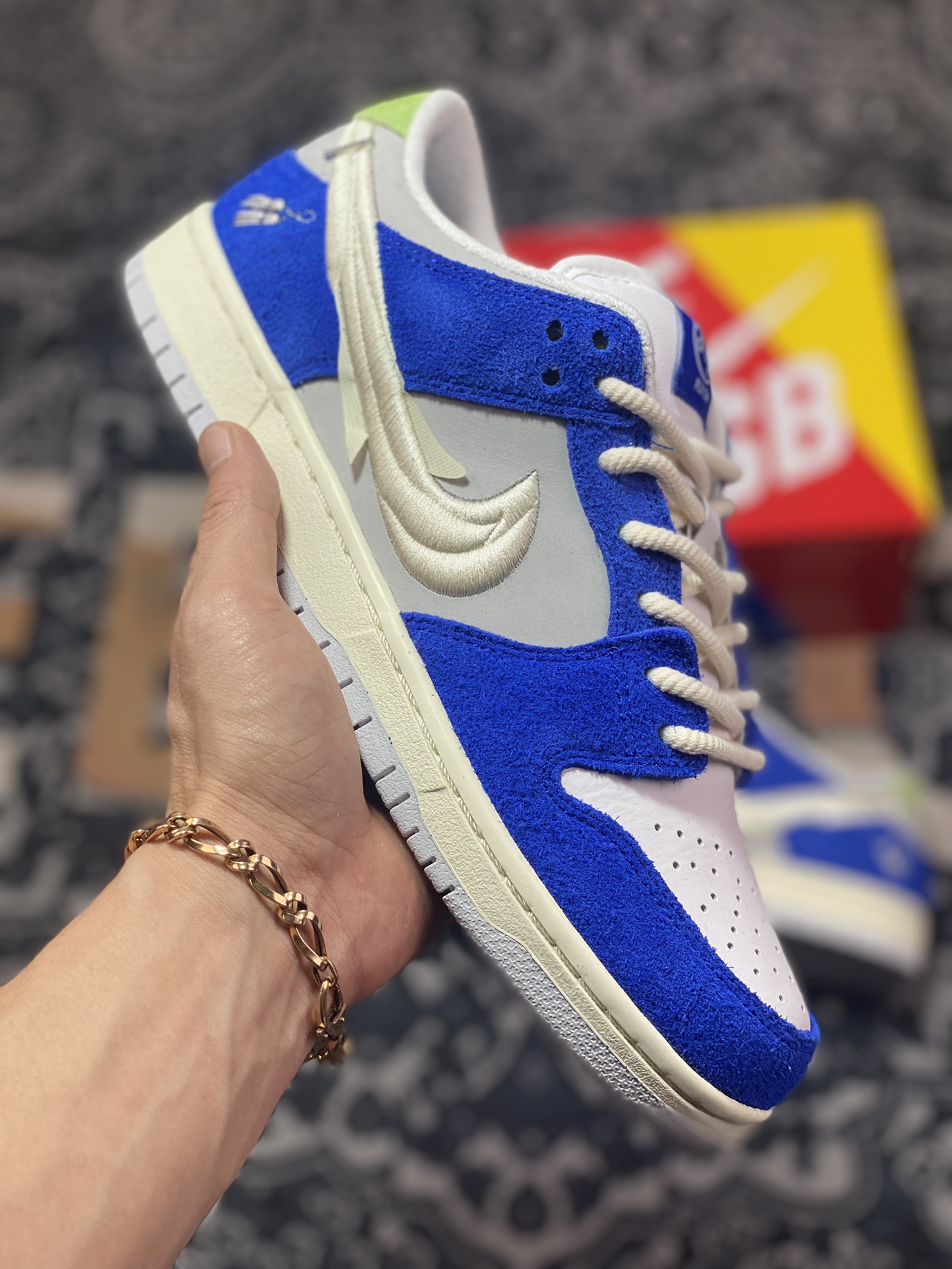 扣篮系列低帮休闲运动滑板板鞋“上海白兰花刺绣”5130-400