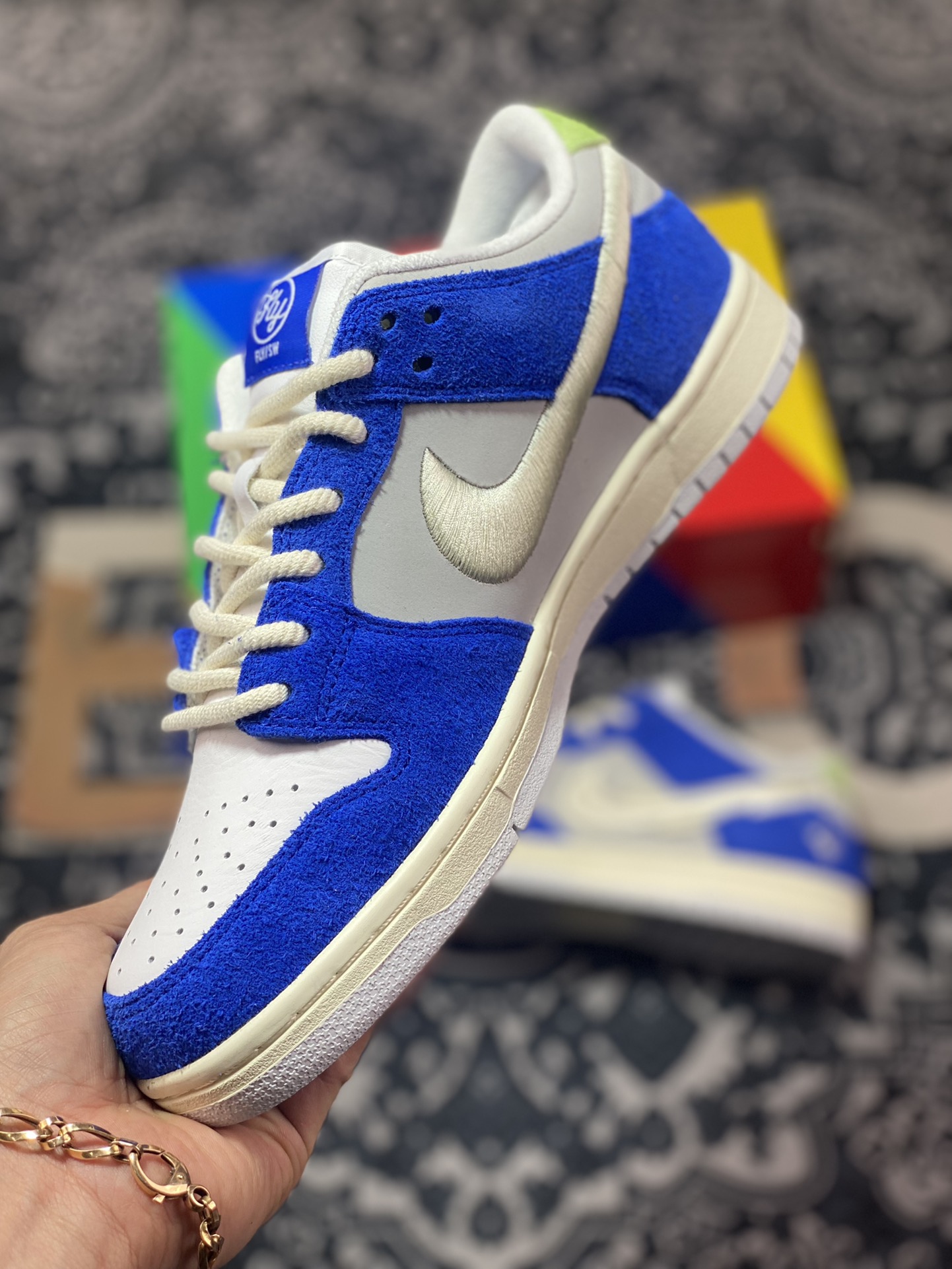 扣篮系列低帮休闲运动滑板板鞋“上海白兰花刺绣”5130-400