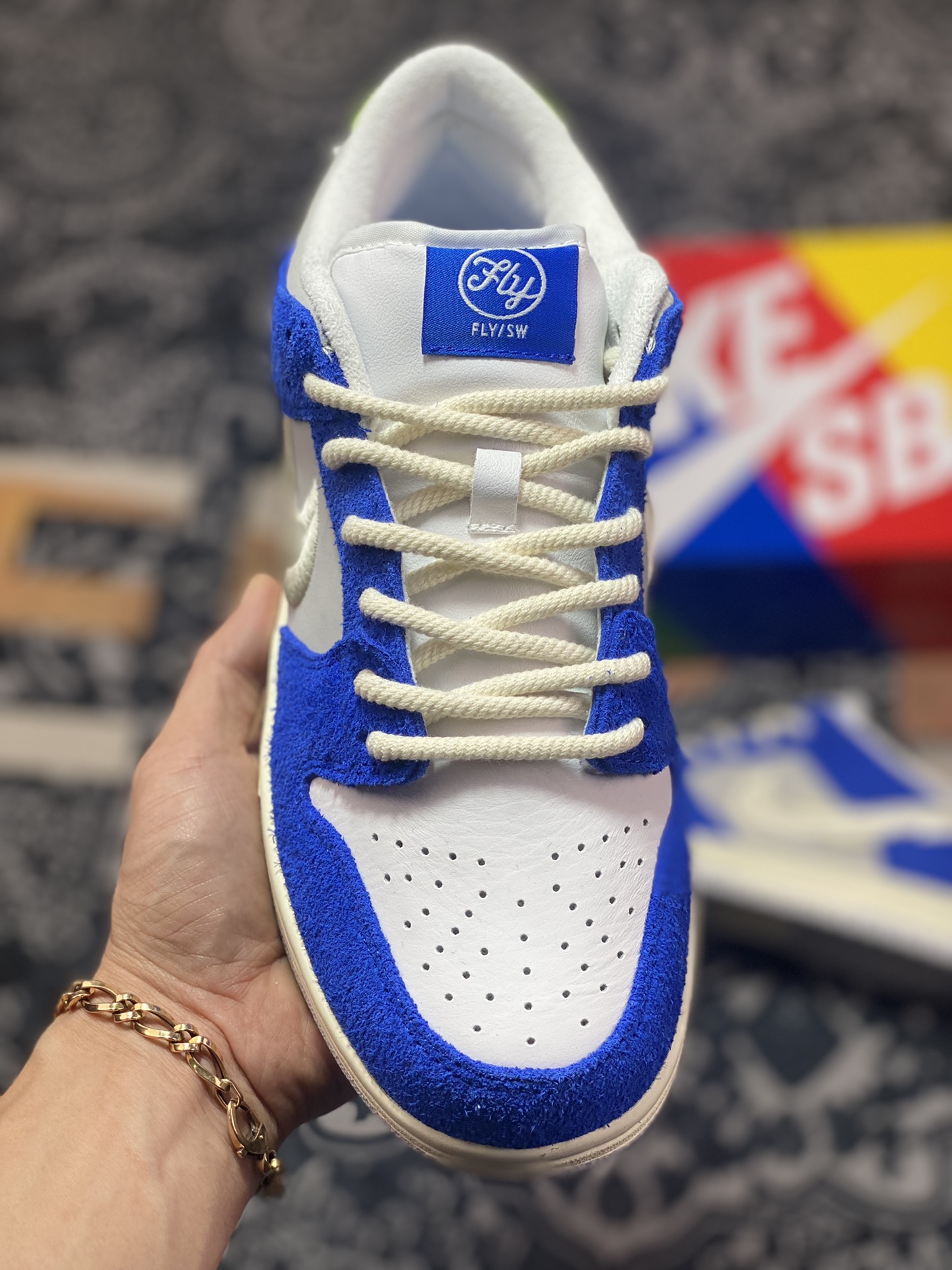 扣篮系列低帮休闲运动滑板板鞋“上海白兰花刺绣”5130-400