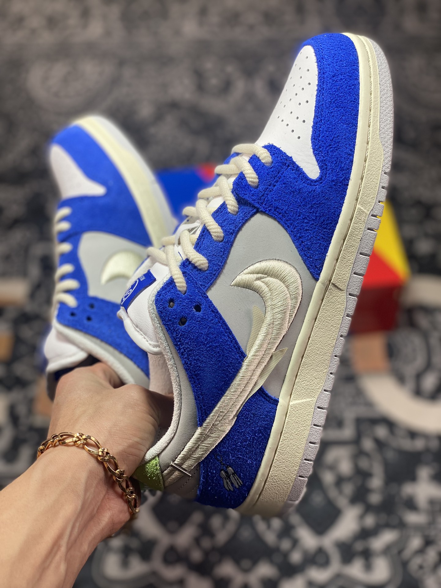 扣篮系列低帮休闲运动滑板板鞋“上海白兰花刺绣”5130-400