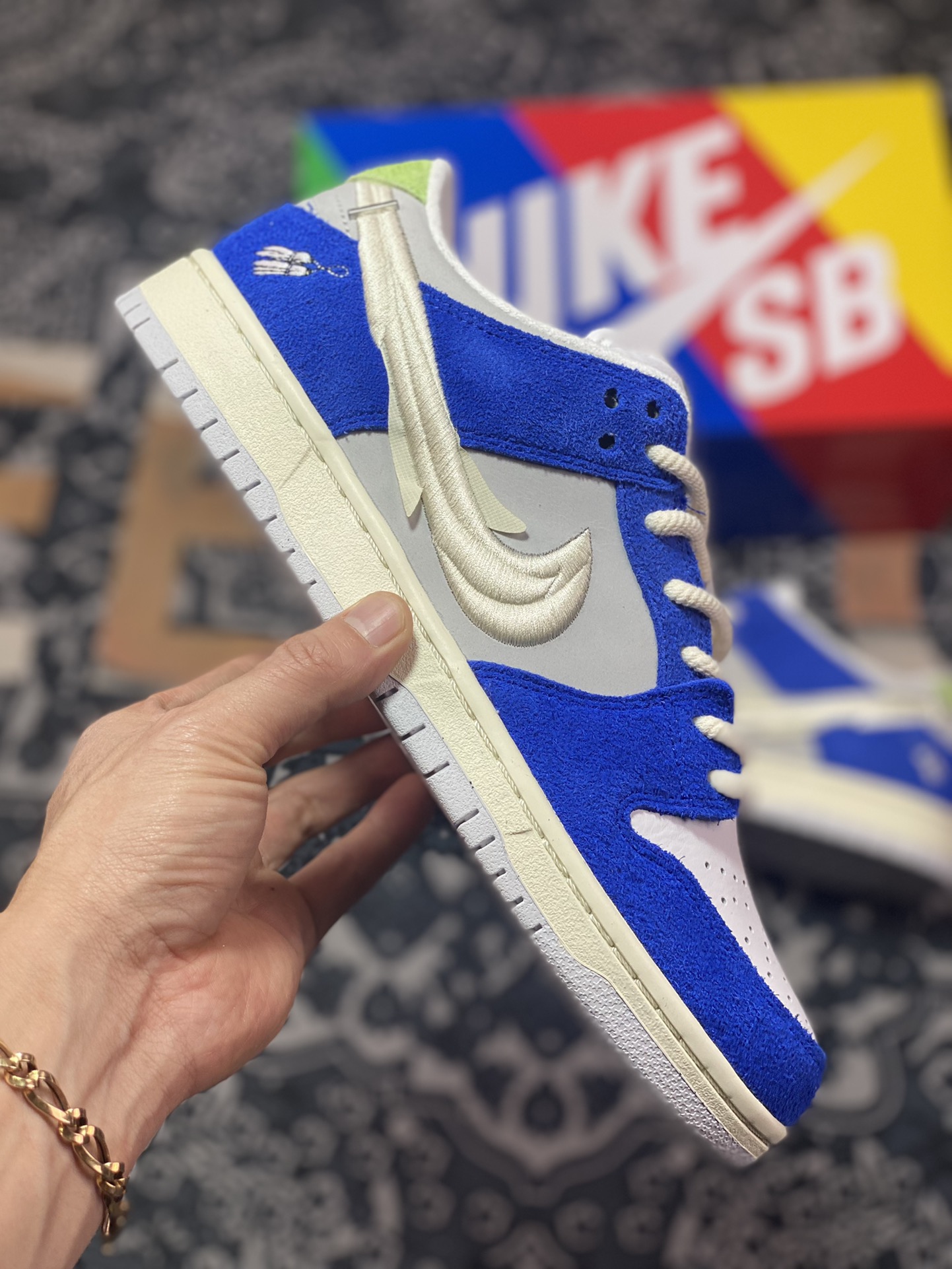 扣篮系列低帮休闲运动滑板板鞋“上海白兰花刺绣”5130-400