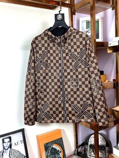 Louis Vuitton Clothing Coats & Jackets Fake AAA+ Embroidery Men Spring Collection Fashion Casual