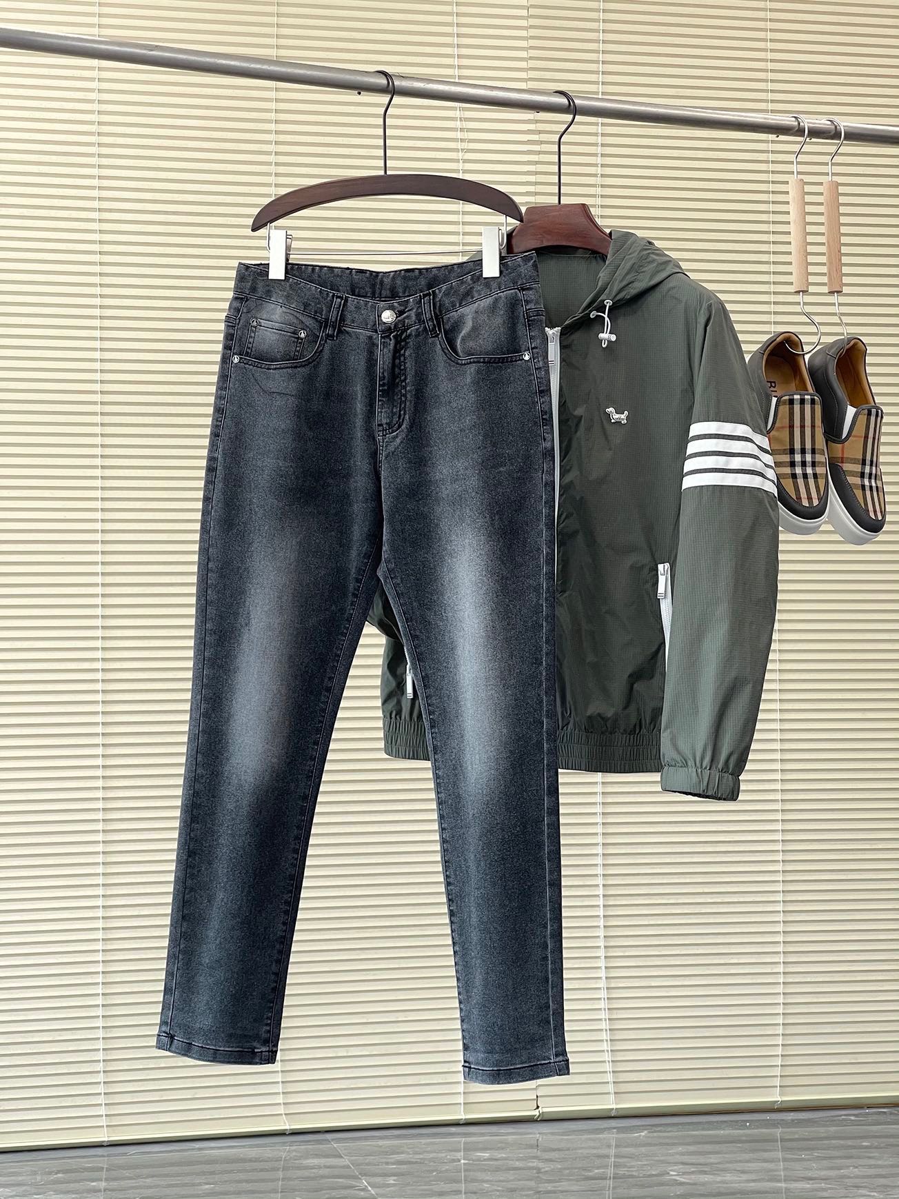 Clothing Jeans Pants & Trousers Grey Red Silver White Men Cotton Rubber Spring/Summer Collection Casual CeNz00229