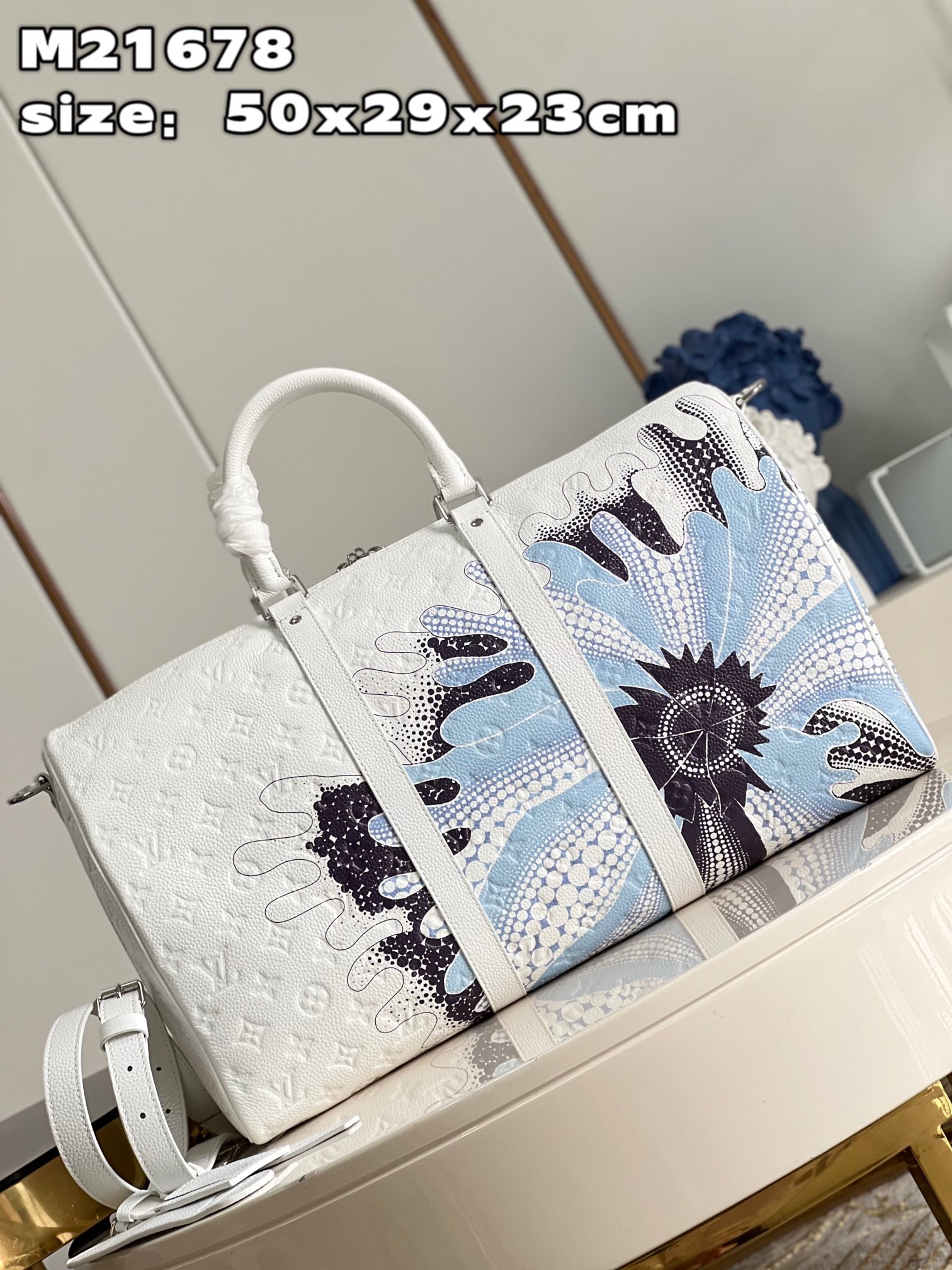 Louis Vuitton LV Keepall Travel Bags White M21678