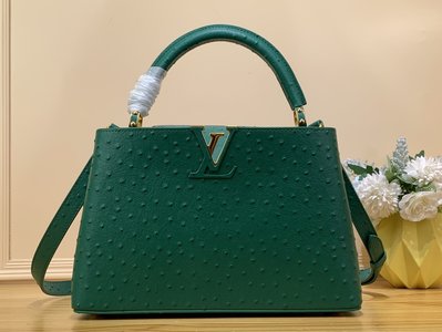 Louis Vuitton LV Capucines Bags Handbags New 2023  Green Cowhide Goat Skin Ostrich Leather Sheepskin N93419