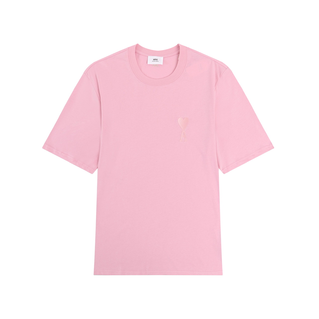 Women’s High-End Quality Suit with Ami Macaron-Colored Logo Embroidered Short Sleeves. - 图片 4