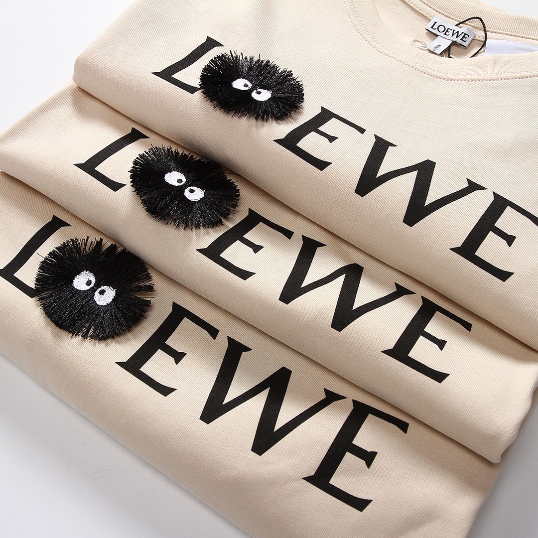 Loewe X Totoy 21ss 煤球小精灵短袖 罗意威与宫崎骏龙猫合作款