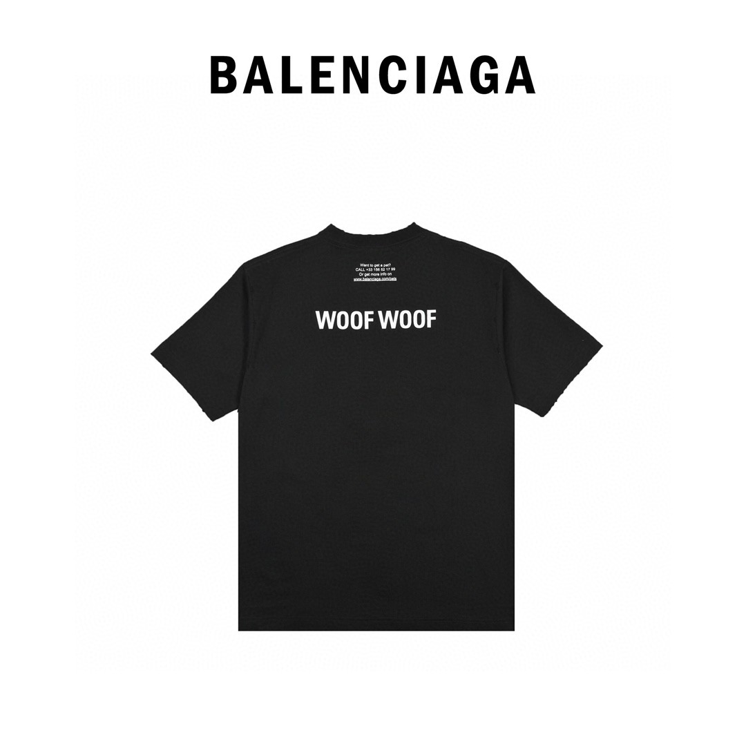 Balenciaga/巴黎世家 21ss 狗狗印花短袖