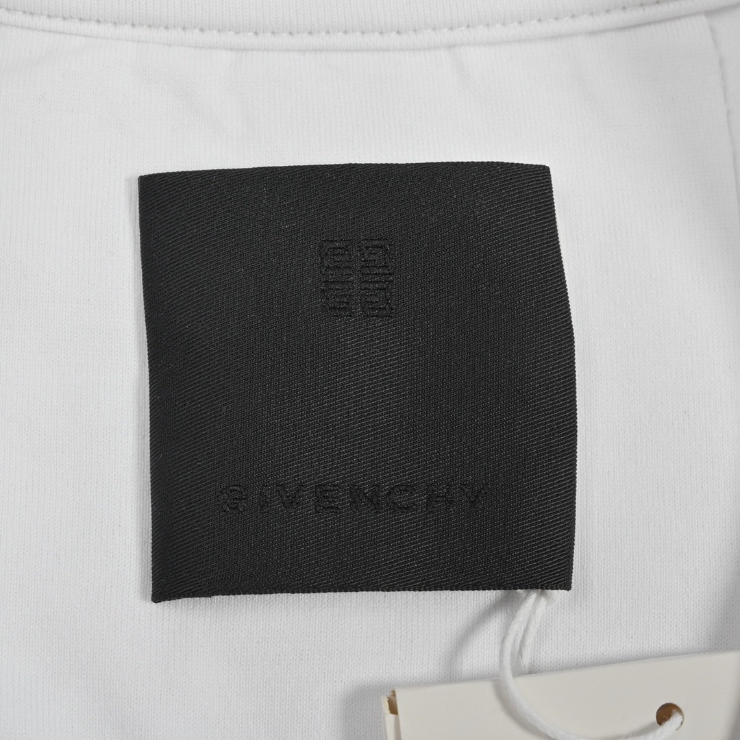 Givenchy 22SS 四宫格字母logo刺绣短袖T恤定织定染60支