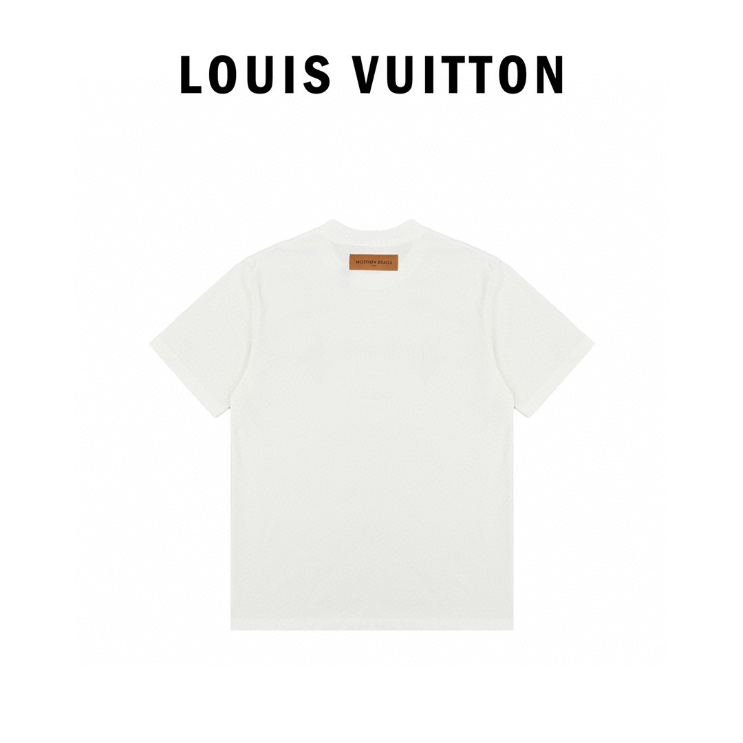 Louis Vuitton/路易威登 20ss 三花徽章logo印花短袖