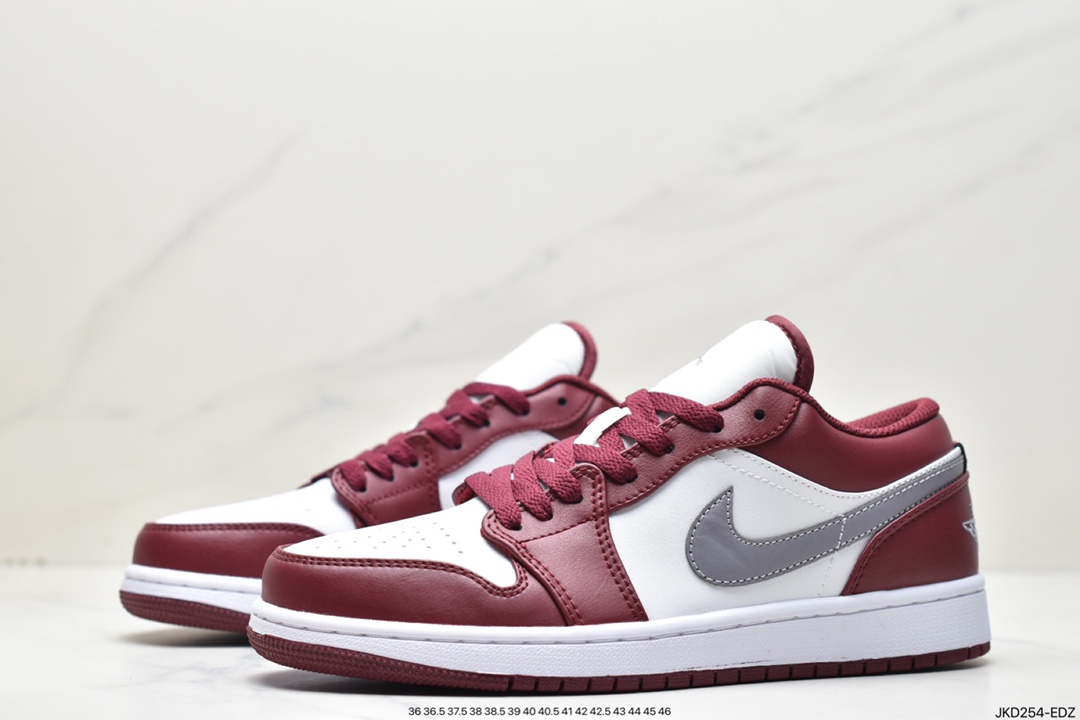 160 Air Jordan 1 Low "Bordeaux" AJ1 乔1波尔多红 低帮篮球鞋 553558-615