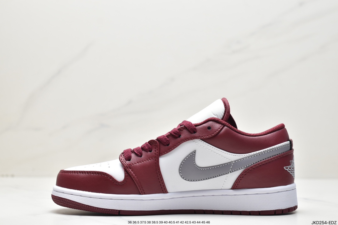 160 Air Jordan 1 Low "Bordeaux" AJ1 乔1波尔多红 低帮篮球鞋 553558-615