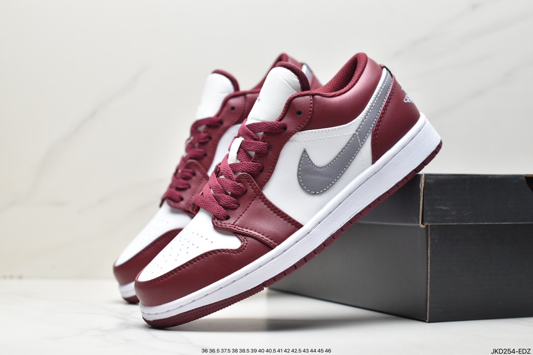 160 Air Jordan 1 Low "Bordeaux" AJ1 乔1波尔多红 低帮篮球鞋 553558-615