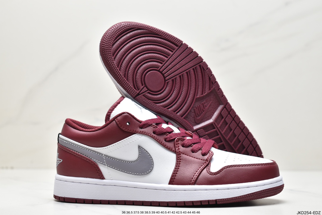 160 Air Jordan 1 Low "Bordeaux" AJ1 乔1波尔多红 低帮篮球鞋 553558-615