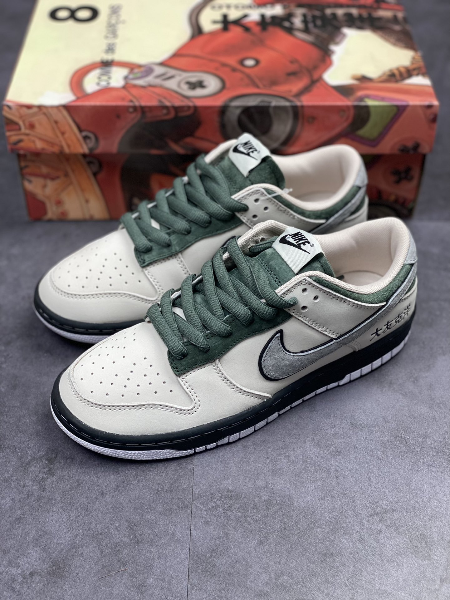 350 Nike SB Dunk Low 大友克洋 麂皮草绿灰LP3445-002