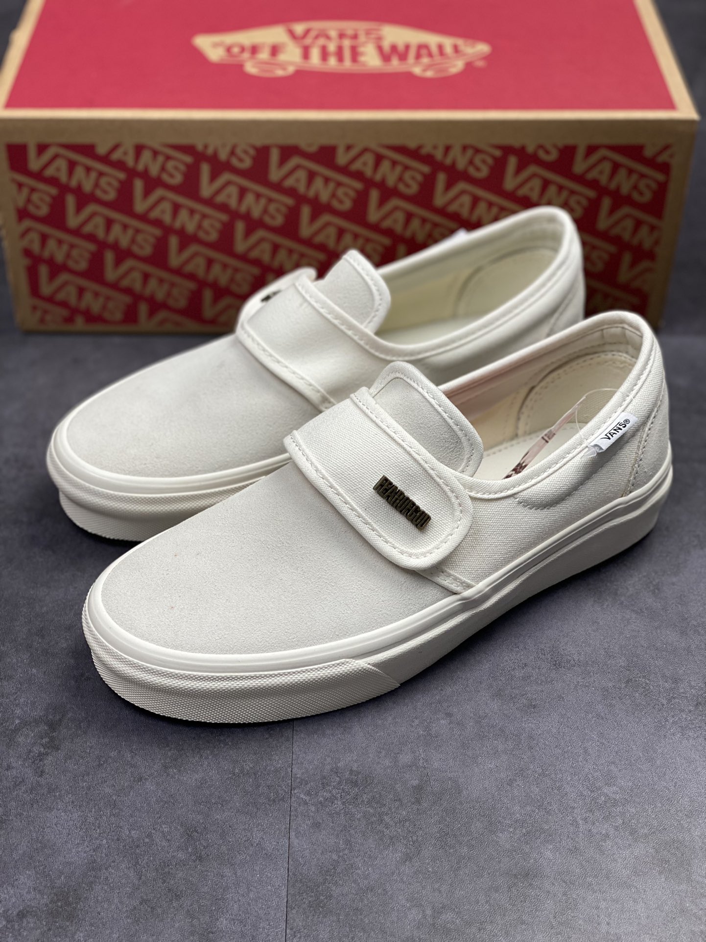 150  Fear Of God x Vans Slip-On 47V DX 复古米白色 Vans x FOG 高街品牌