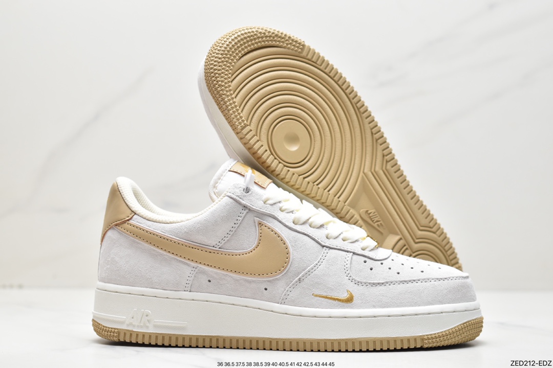 260 Nike Air Force 1 Low ’07 小勾灰麂皮 空军一号低帮休闲板鞋KK5636-610