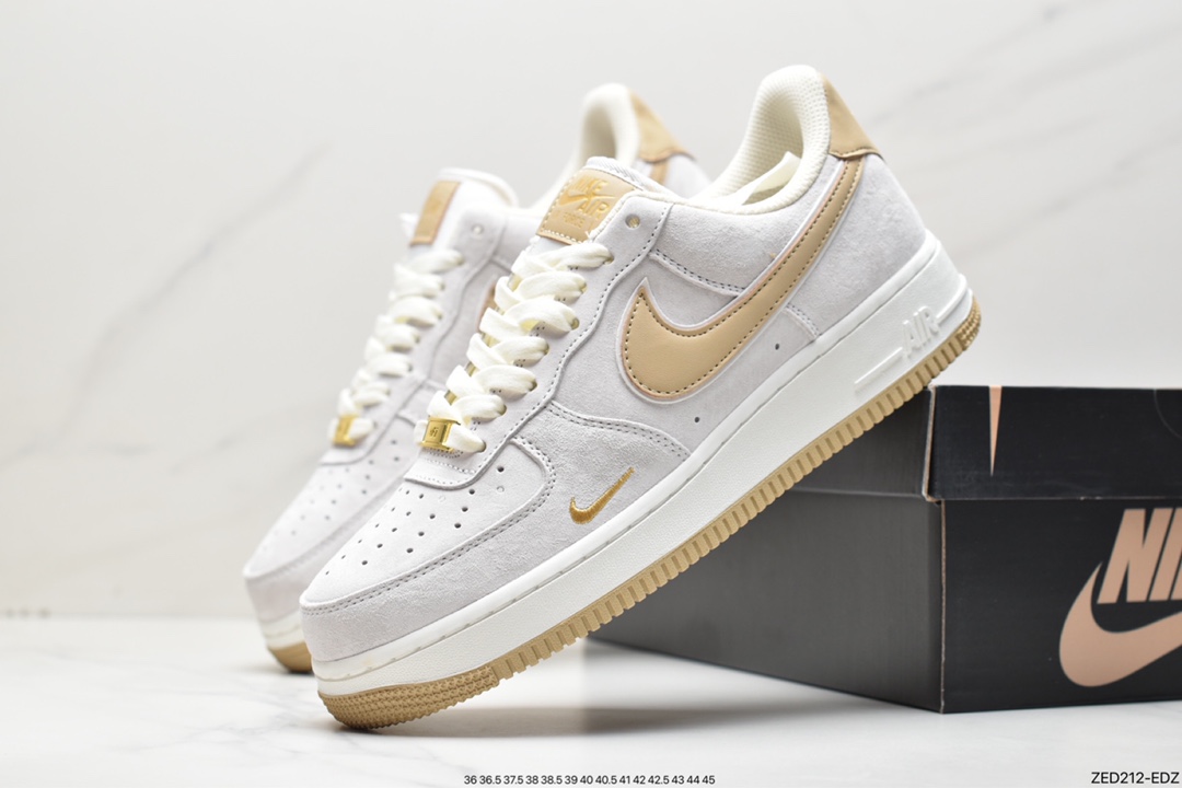 260 Nike Air Force 1 Low ’07 小勾灰麂皮 空军一号低帮休闲板鞋KK5636-610