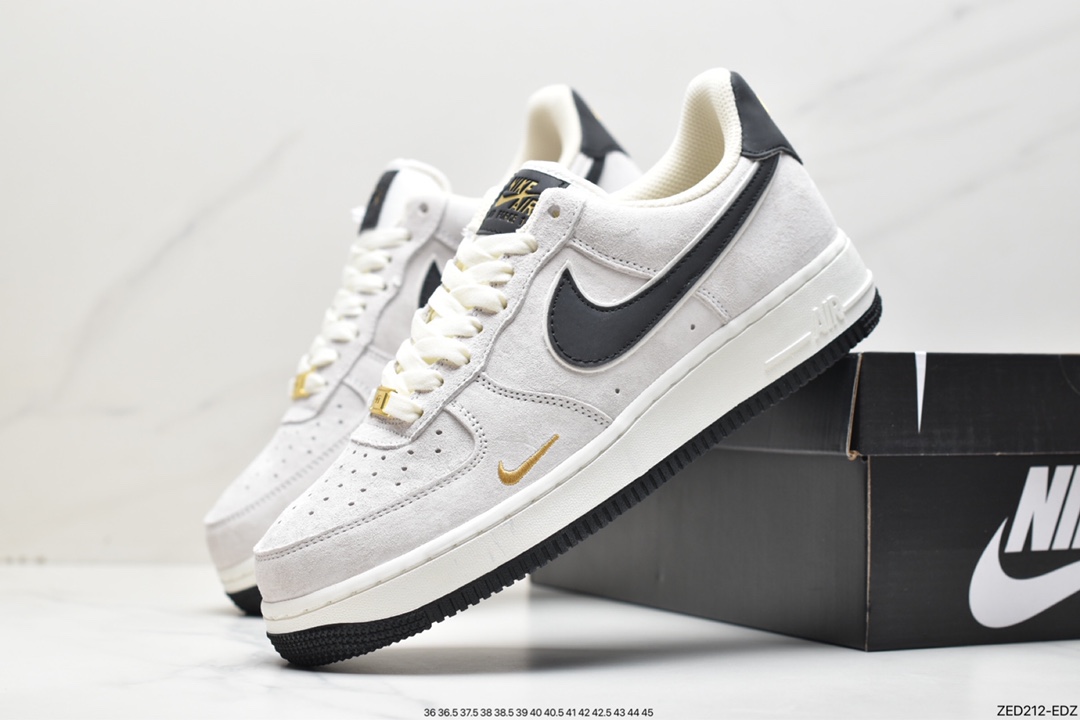 260 Nike Air Force 1 Low ’07 小勾灰麂皮 空军一号低帮休闲板鞋KK5636-610