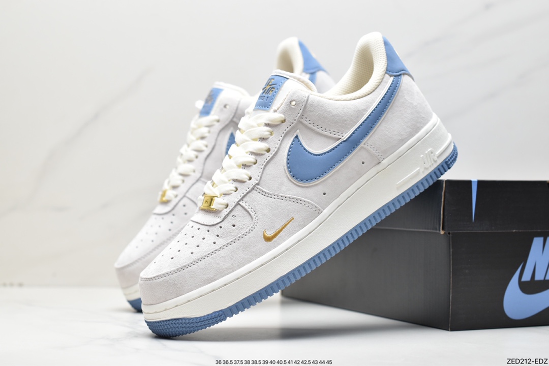 260 Nike Air Force 1 Low ’07 小勾灰麂皮 空军一号低帮休闲板鞋KK5636-610