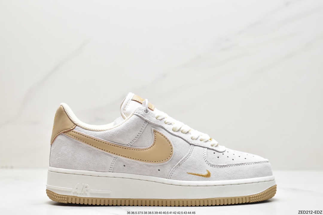 260 Nike Air Force 1 Low ’07 小勾灰麂皮 空军一号低帮休闲板鞋KK5636-610