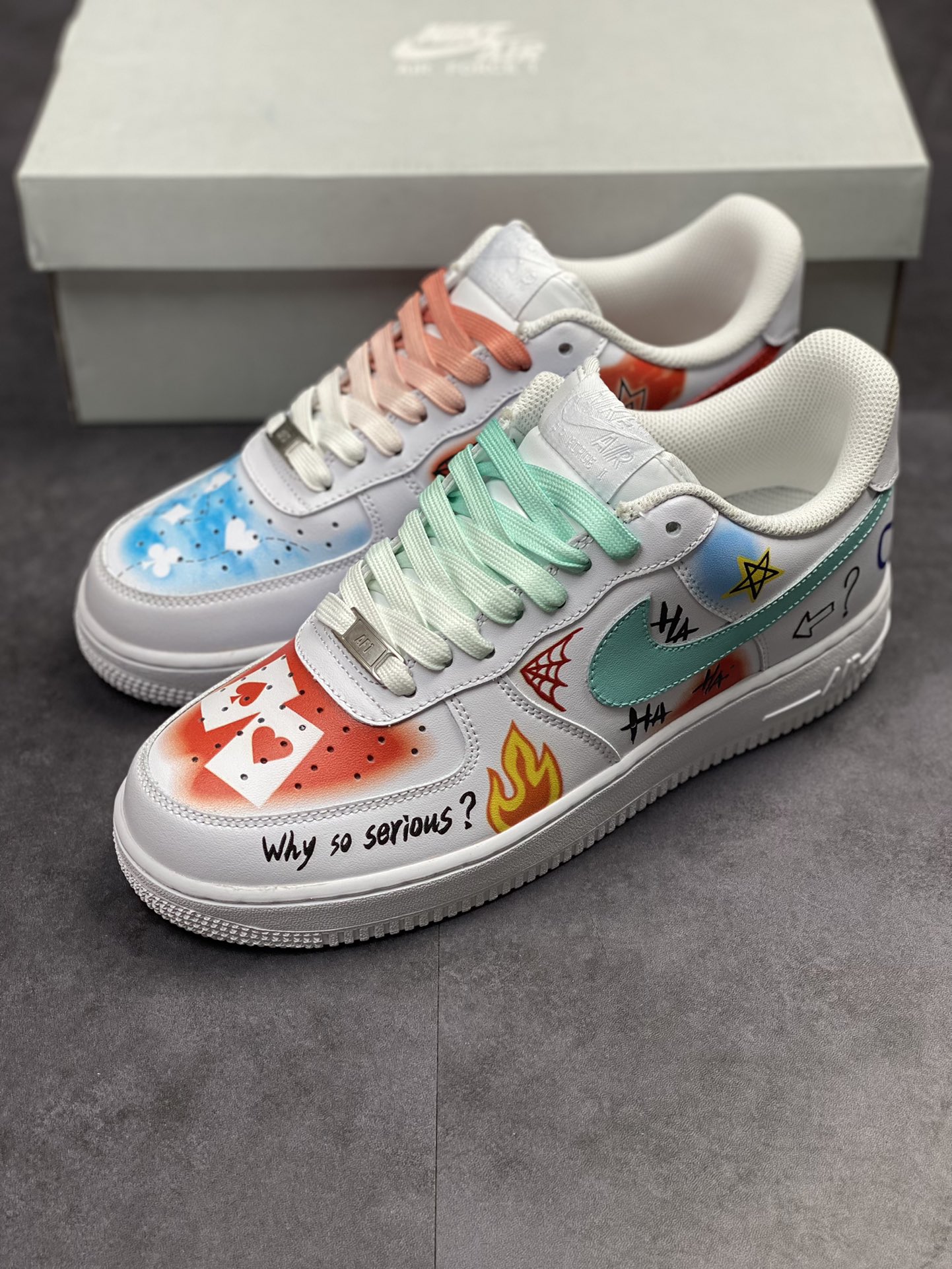 240 Nike Air Force 1 Low 07 二次元小丑涂鸦 CW2288-111