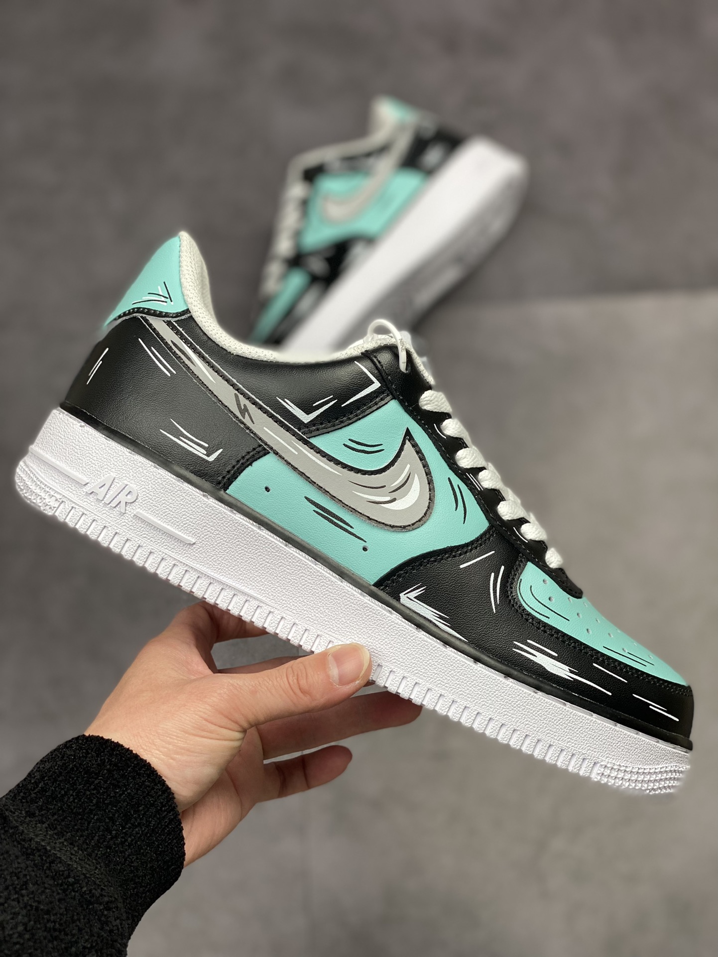 240 Nike Air Force 1 Low 07 黑钻石限定 CW2288-215
