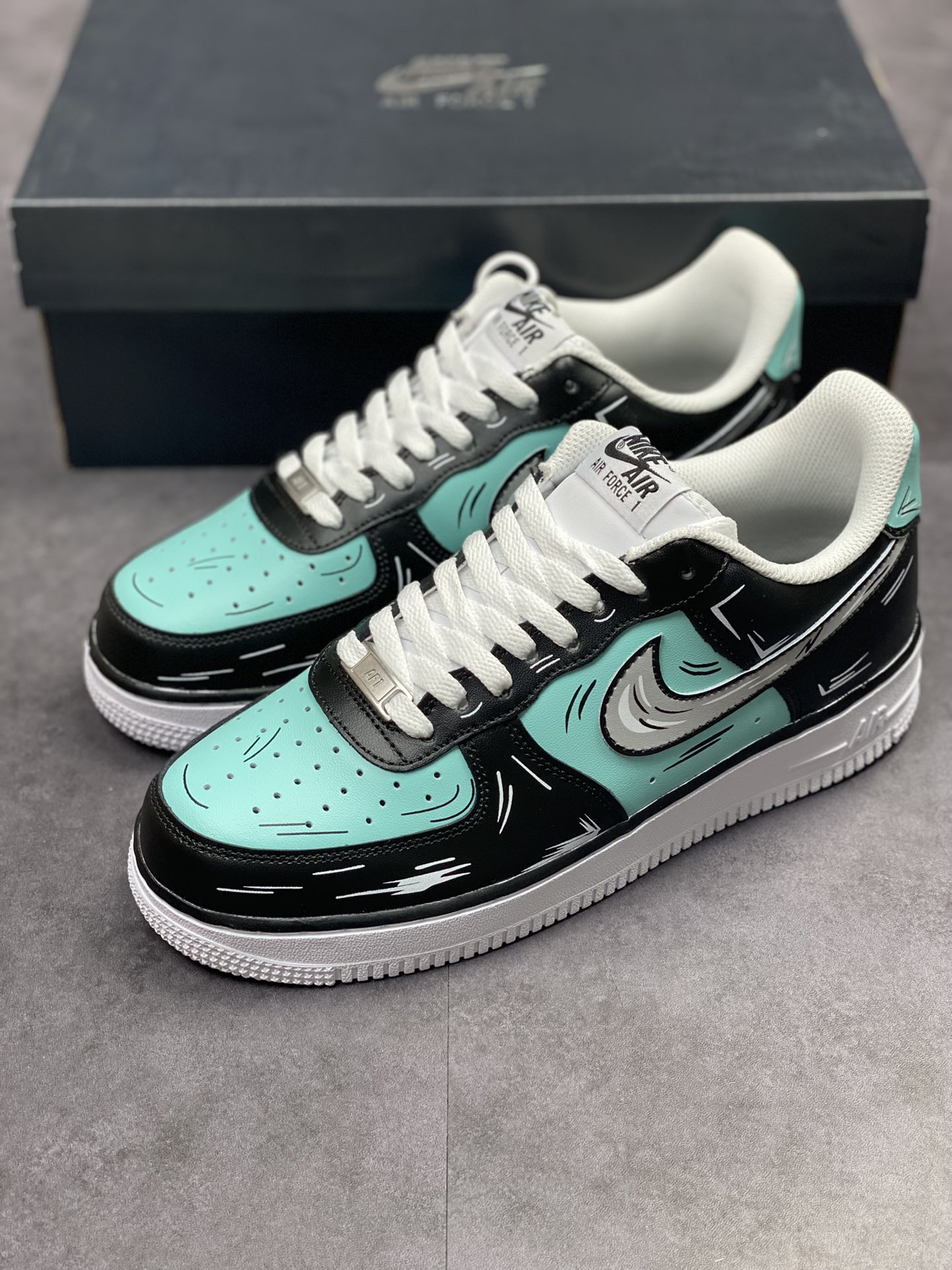240 Nike Air Force 1 Low 07 黑钻石限定 CW2288-215