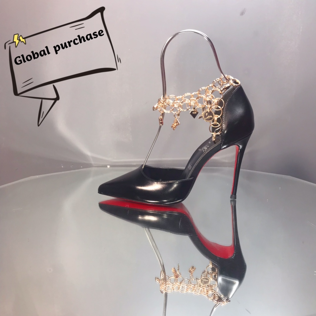 NO:100107,High-end custom spring and summer series!  H10Cm, size 34-42. Genuine leather large sole. Customized models are not refundable or exchanged. 9024-047 black cowhide silver nails, synchronized on the official website. Standard European code Reference:9024-047 Color:black Material:cowhide Lining:goat leather Heel height:10Cm Sole:leather sole Size:EUR 34-42 (US 4-11):,,christian louboutin,cowhide,Leather soles19860909高端订制 春夏款系列！ H10Cm,尺码34-42码.真皮大底.订制款不退不换9024－047黑牛皮银钉,官网同步 标准欧码 Reference:9024-047 Color:black Material:cowhide Lining:goat leather Heel heigh:10Cm Sole:leather sole Size:EUR 34－42（US 4一11) :,,christian louboutin,cowhide,Leather soles,Women's Shoes