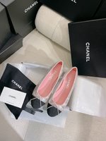 Chanel Top
 Flat Shoes Cowhide Genuine Leather Goat Skin Lambskin Sheepskin Spring Collection