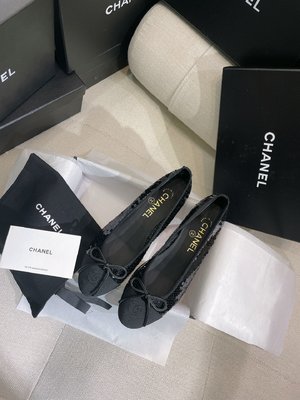 AAA+ Chanel Single Layer Shoes Practical And Versatile Replica Designer Black Weave Genuine Leather Goat Skin Sheepskin
