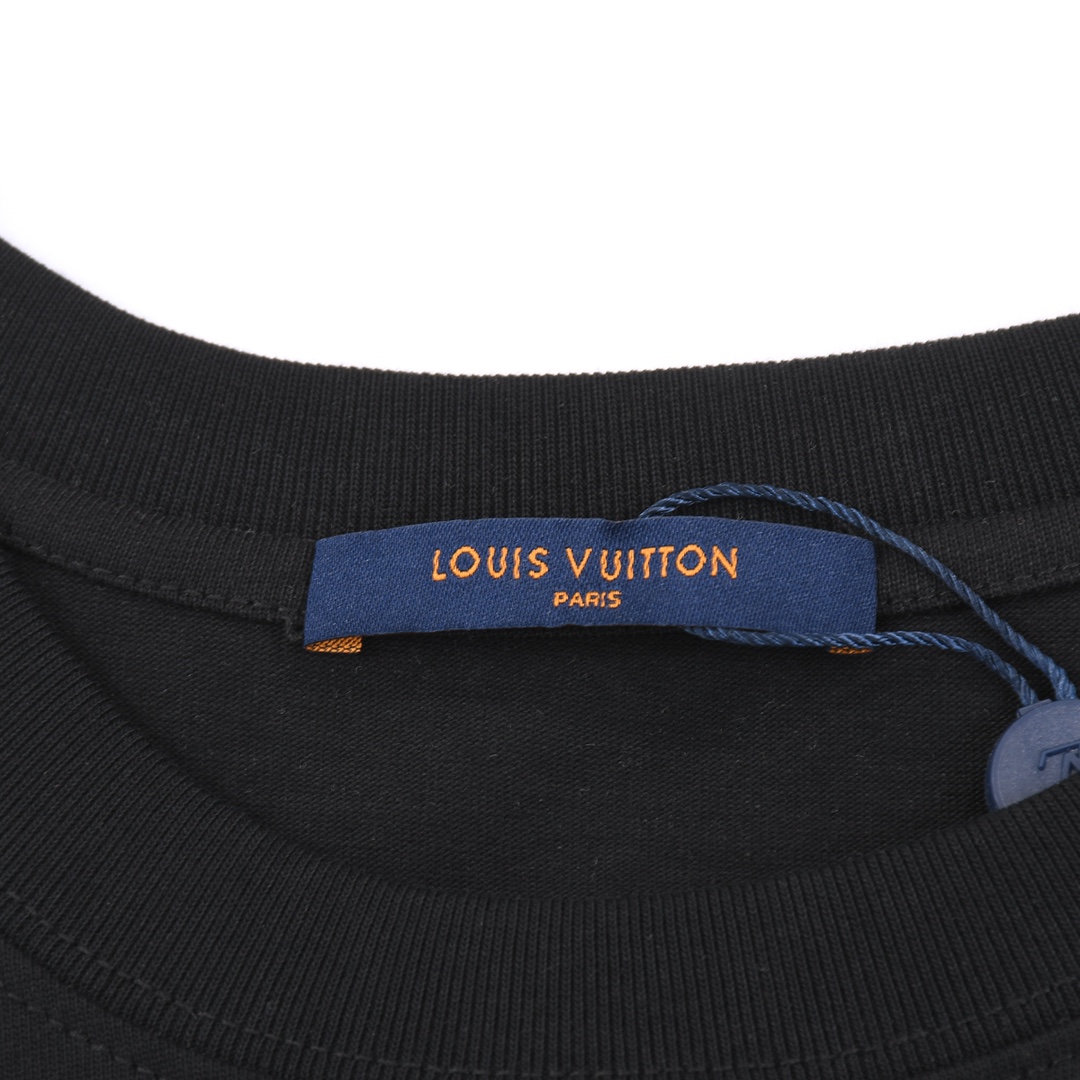 上新170 LOUIS VUITTON 路易威登 23ss秀场限定ins帅气鞋型兔子老花字母印花短袖