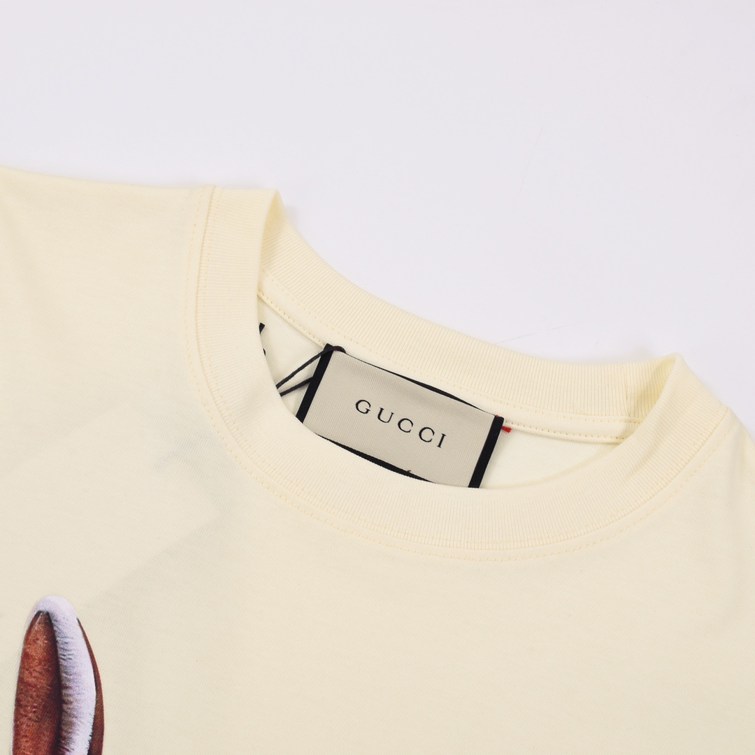 上新170 Gucci/古驰 23Fw 春夏最新 重磅联名迷彩长耳兔字母印花logo