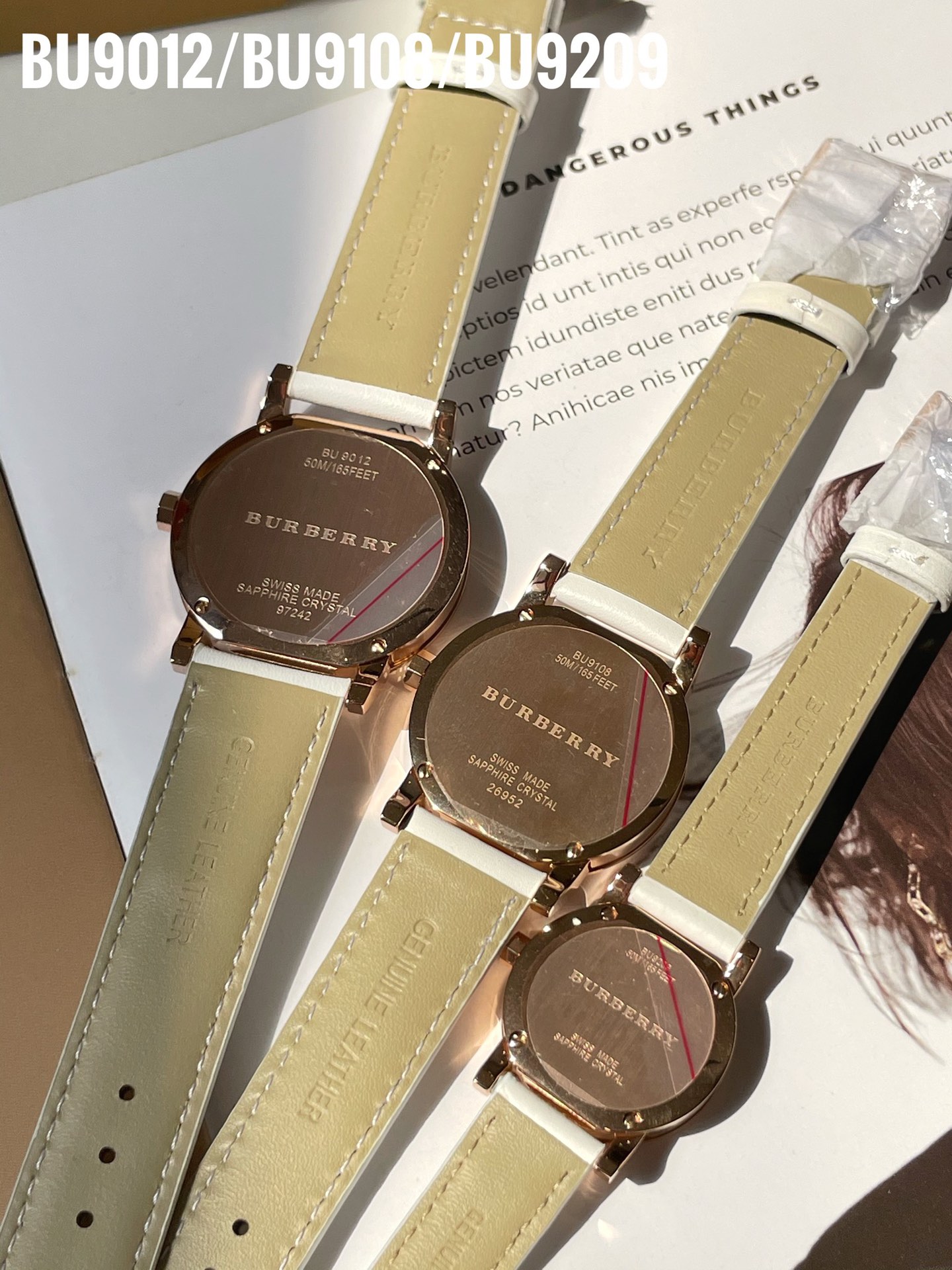 Burberry Watches: BU9012, BU9108, BU9209 – Steel Shell, Sapphire Glass, Real Skin Tablet - 图片 9