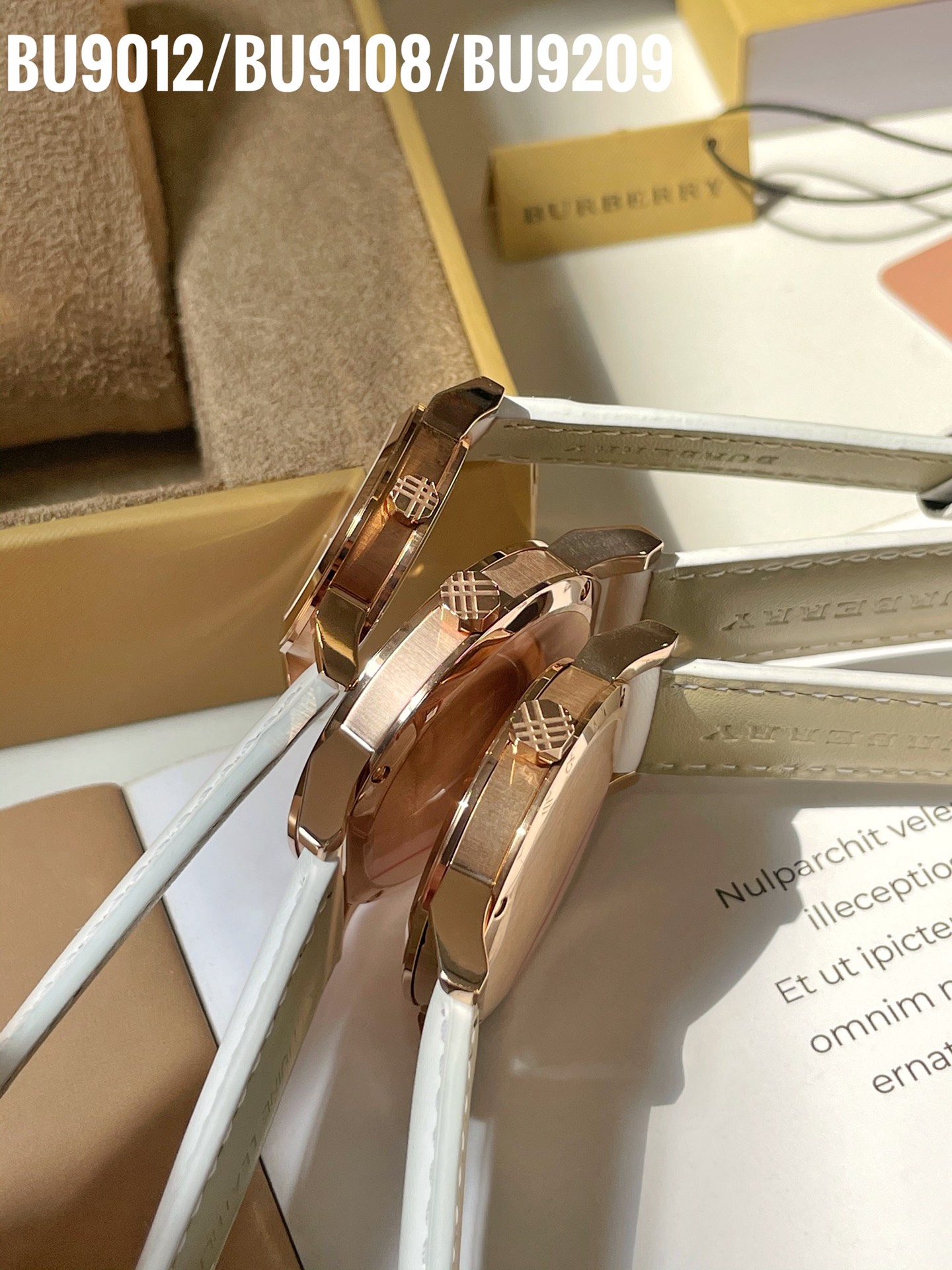 Burberry Watches: BU9012, BU9108, BU9209 – Steel Shell, Sapphire Glass, Real Skin Tablet - 图片 7