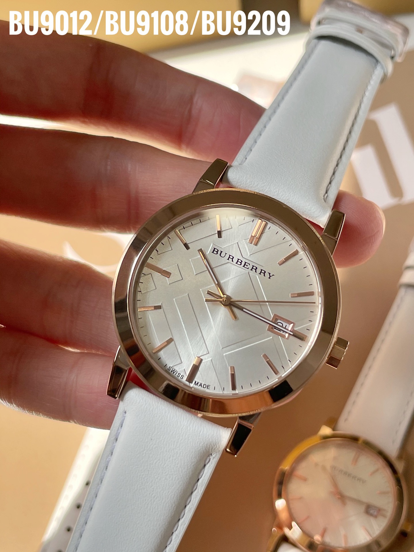 Burberry Watches: BU9012, BU9108, BU9209 – Steel Shell, Sapphire Glass, Real Skin Tablet - 图片 4