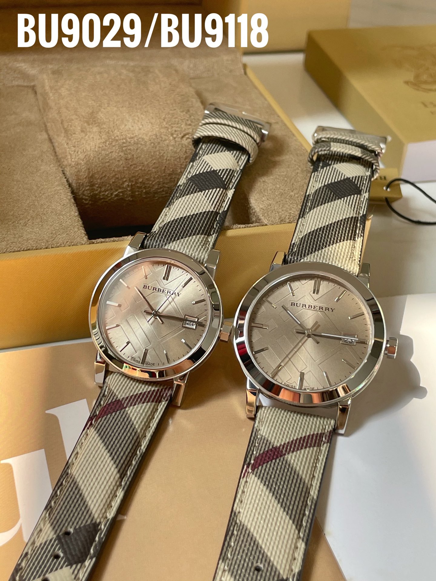 Luxury Burberry Watches: BU9029, BU9118 Steel Shell, Sapphire Glass, Real Skin Tablet. - 图片 3