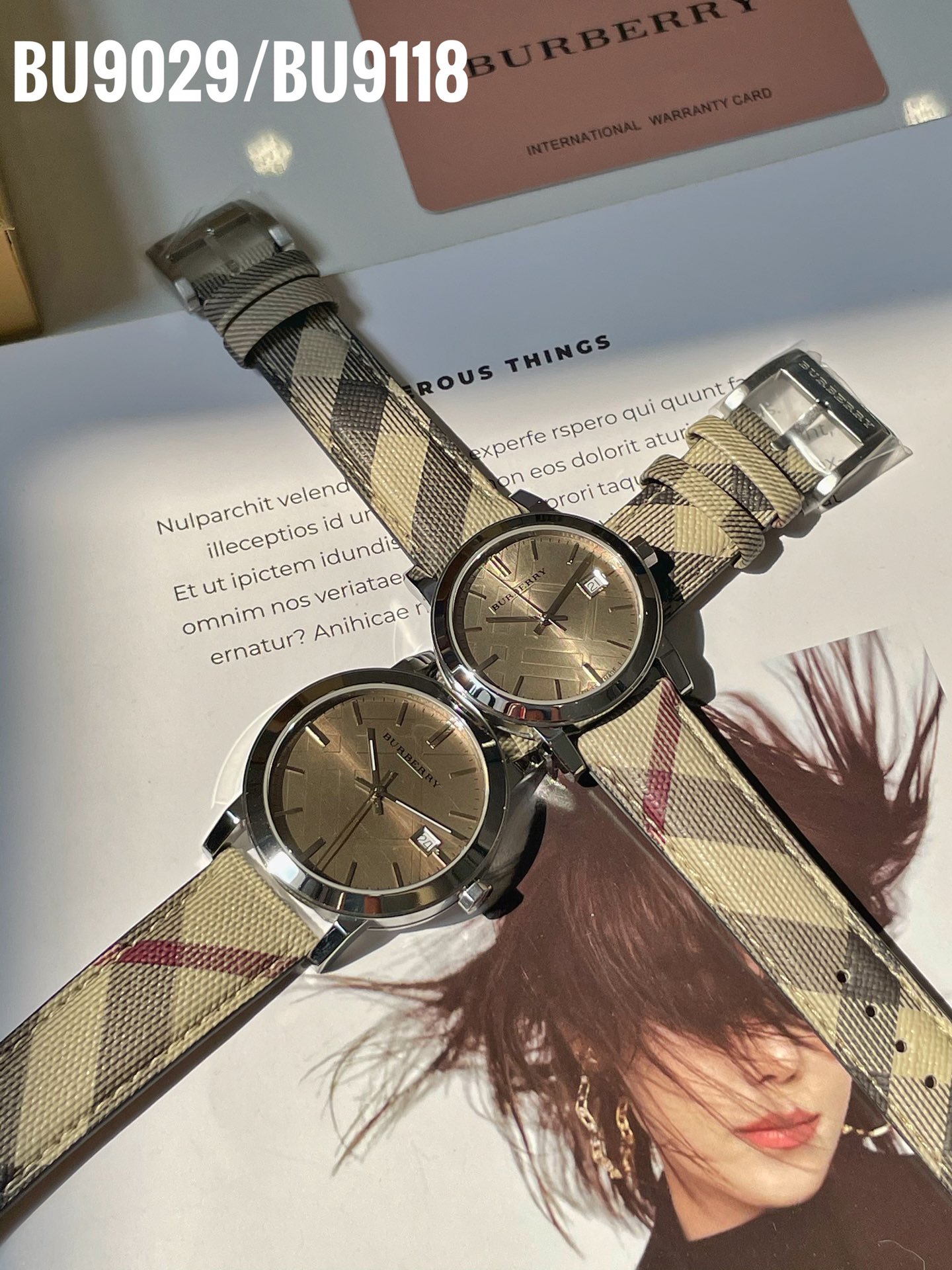 Luxury Burberry Watches: BU9029, BU9118 Steel Shell, Sapphire Glass, Real Skin Tablet. - 图片 4