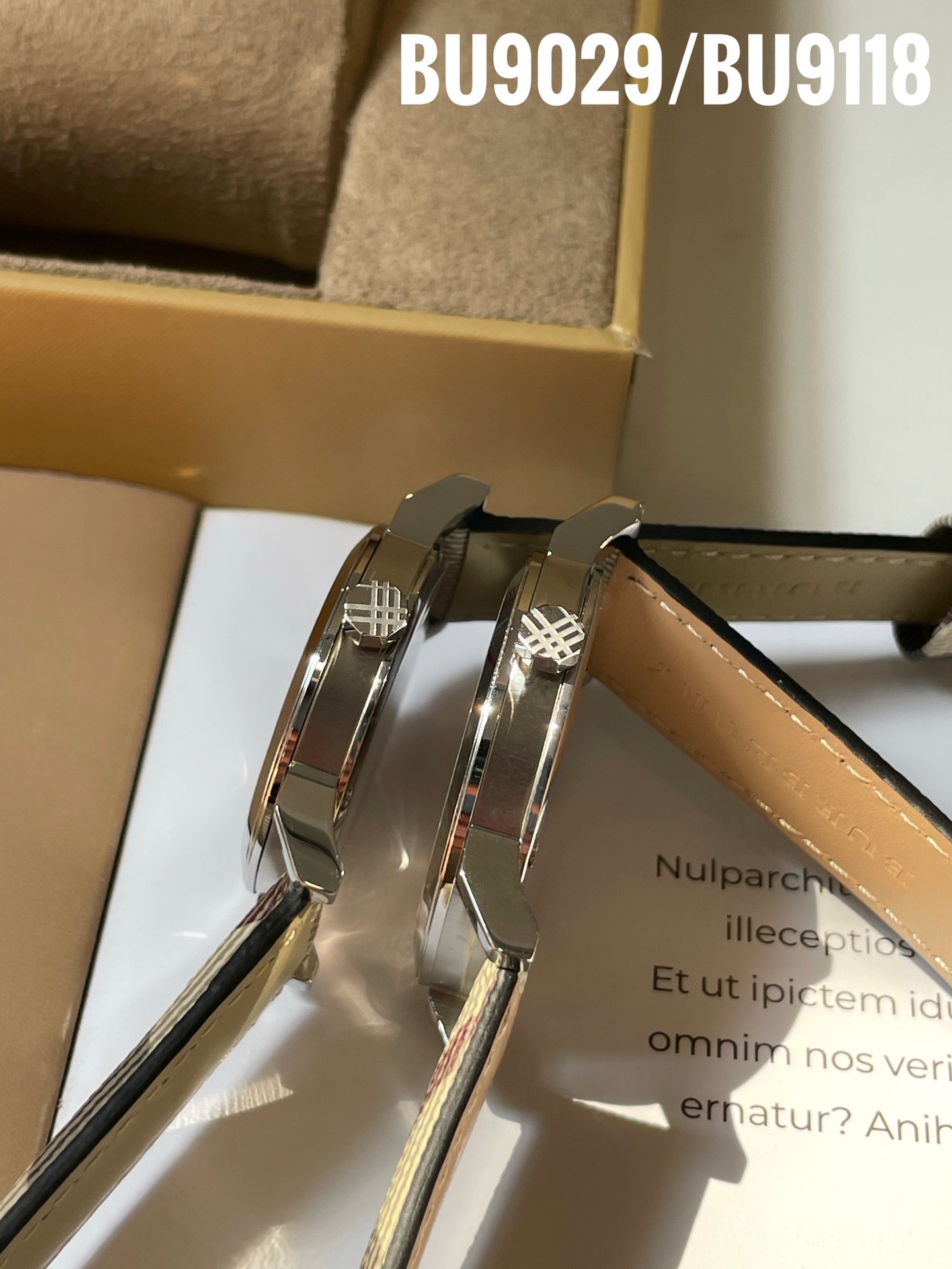 Luxury Burberry Watches: BU9029, BU9118 Steel Shell, Sapphire Glass, Real Skin Tablet. - 图片 7