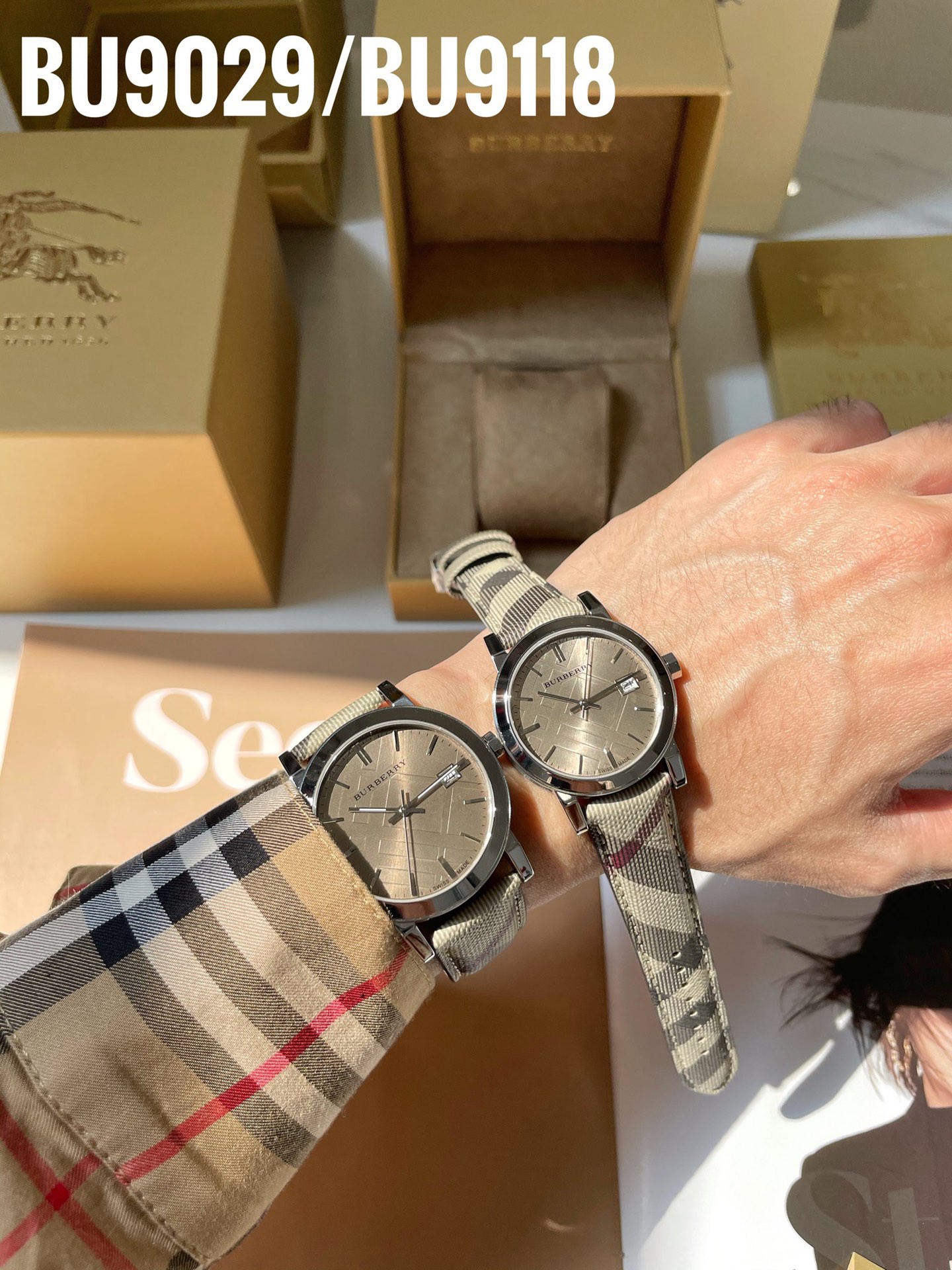 Luxury Burberry Watches: BU9029, BU9118 Steel Shell, Sapphire Glass, Real Skin Tablet. - 图片 9