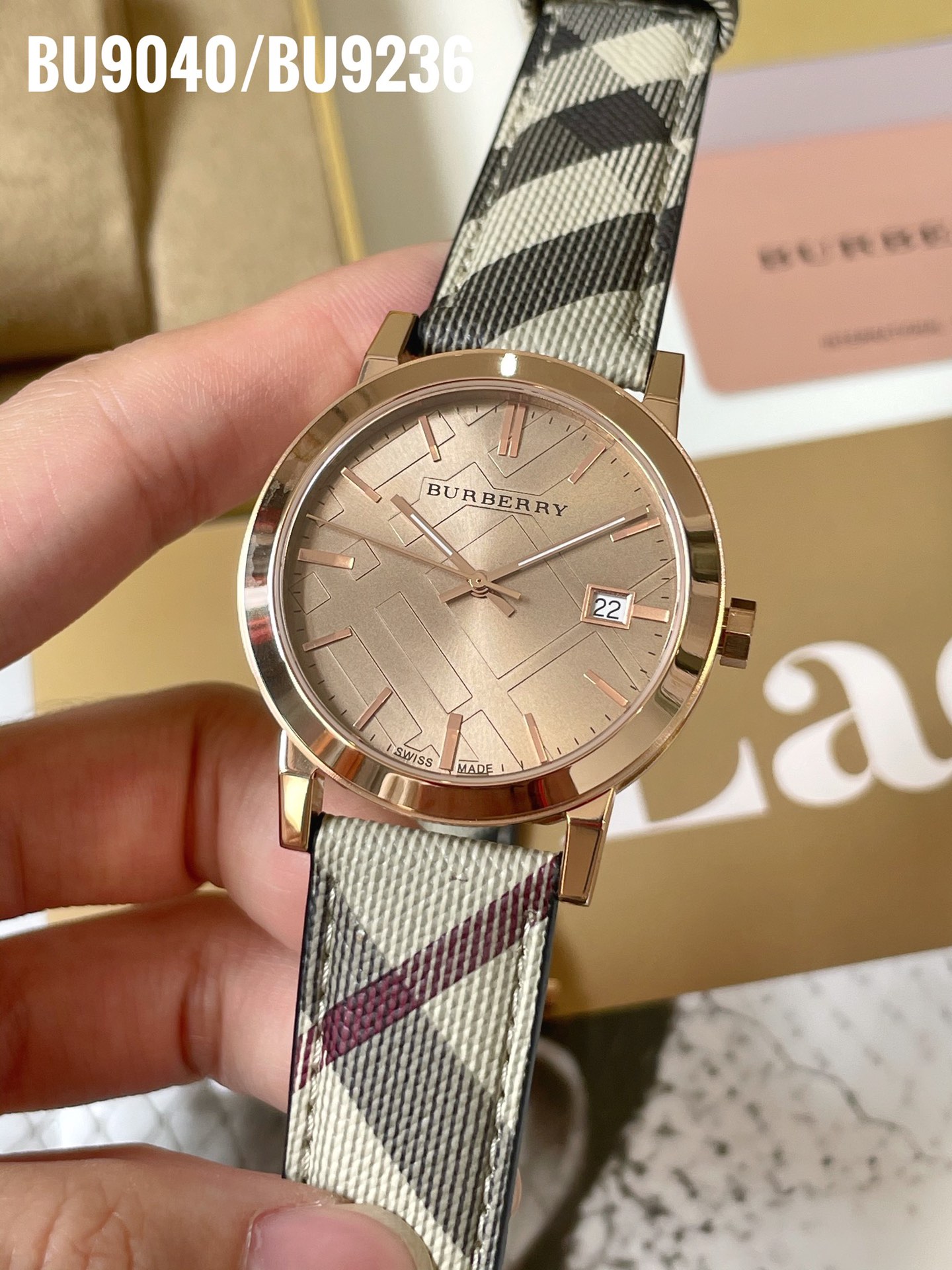 Luxurious Burberry Watches: Models BU9040 and BU9236, Steel Shell, Sapphire Glass, Real Skin. - 图片 4