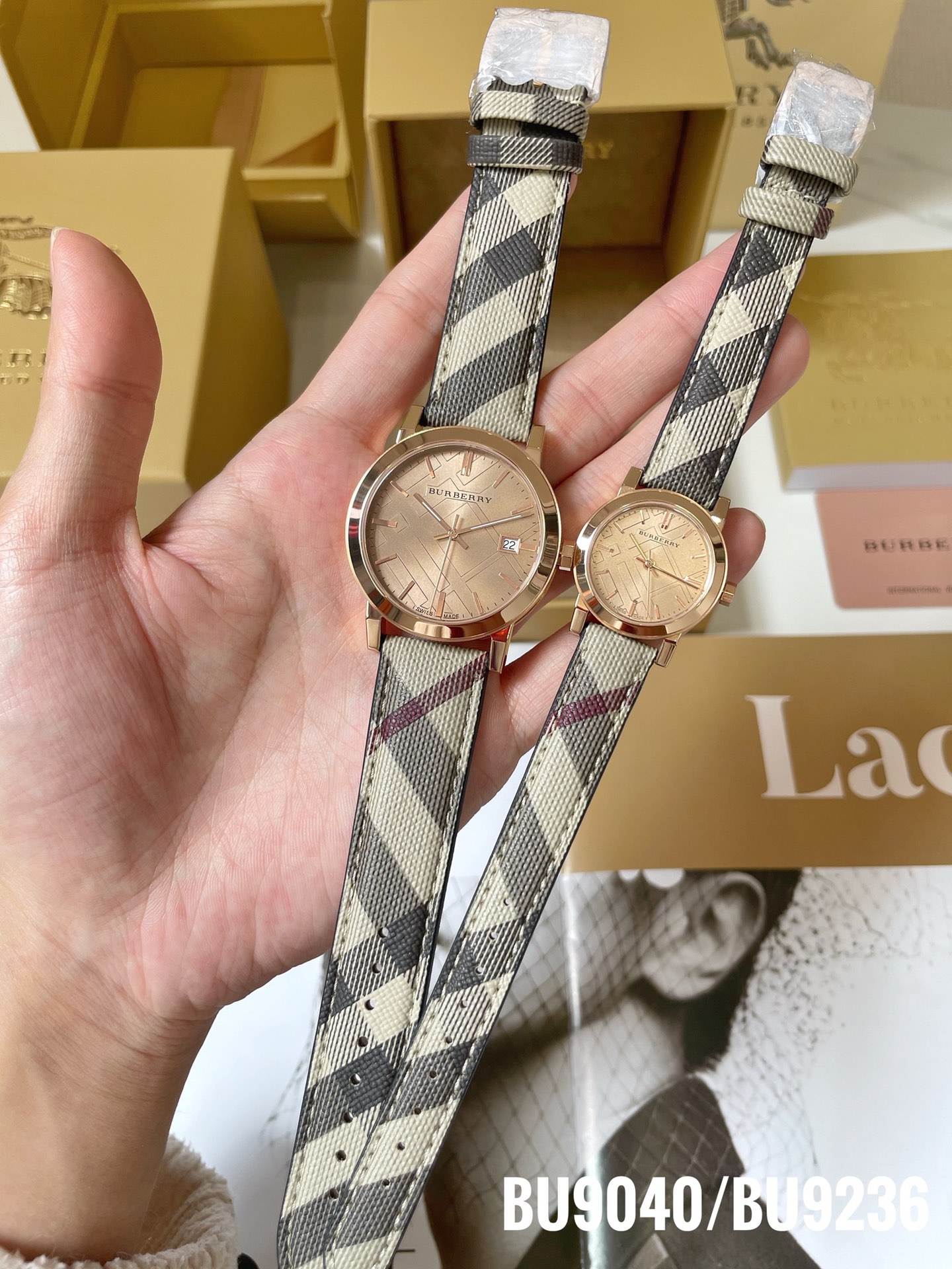 Luxurious Burberry Watches: Models BU9040 and BU9236, Steel Shell, Sapphire Glass, Real Skin. - 图片 6