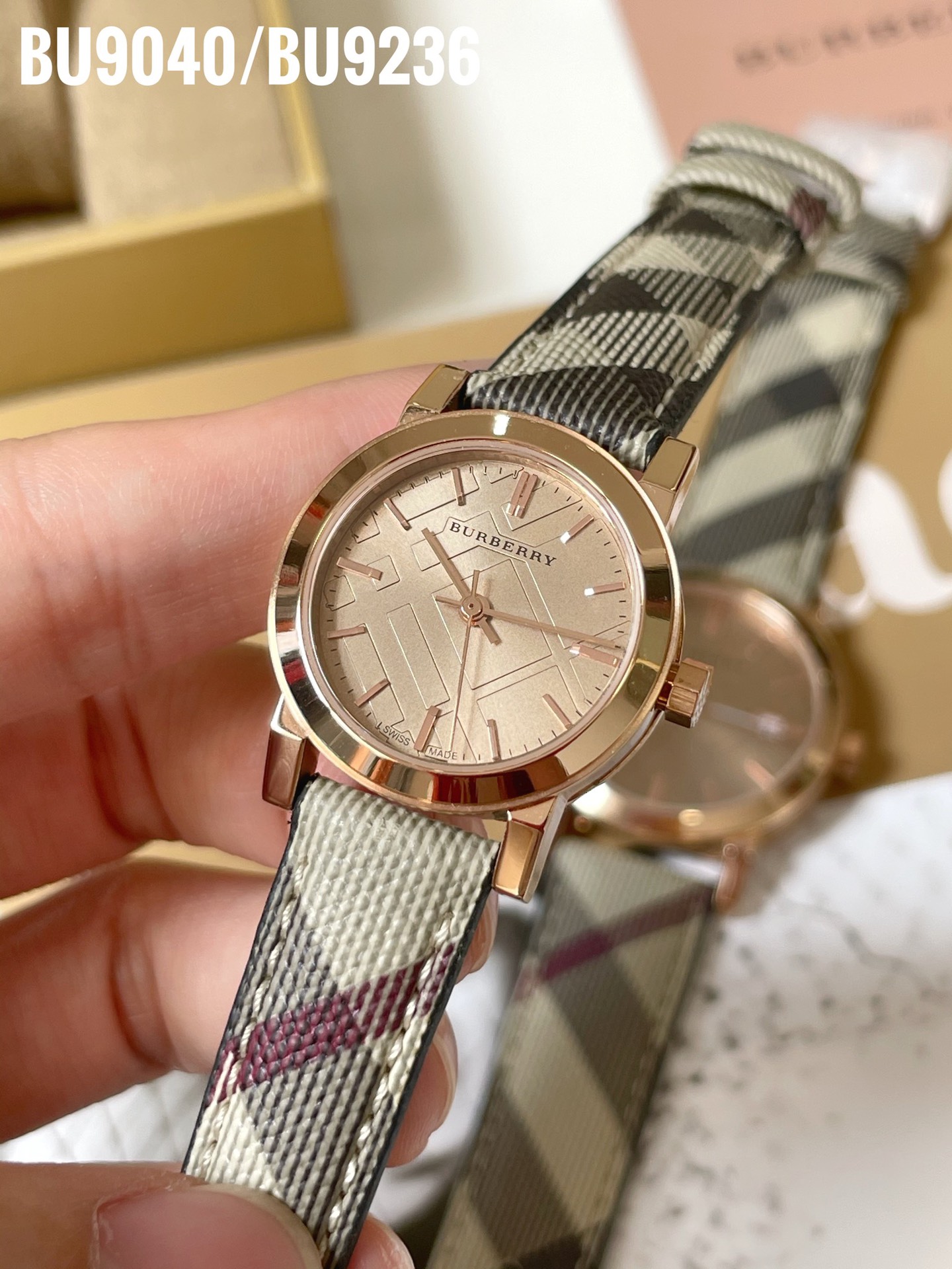 Luxurious Burberry Watches: Models BU9040 and BU9236, Steel Shell, Sapphire Glass, Real Skin. - 图片 5