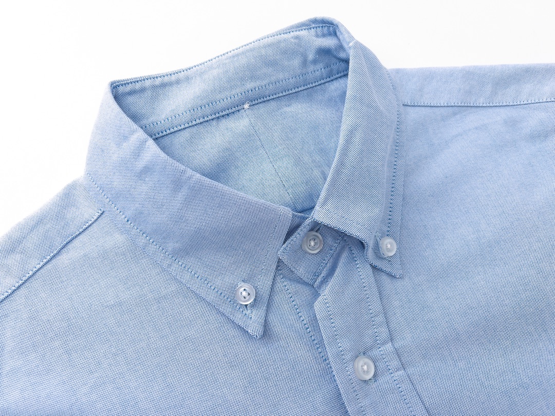 Tom Browne Oxford Shirt: 100% Cotton, Single-Sleeved with Striped Collar - 图片 4