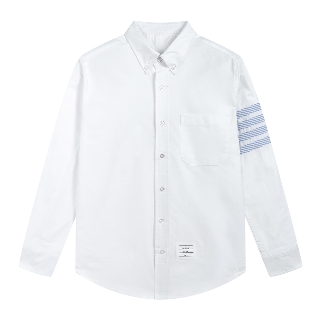 Tom Browne Oxford Stripe White Shirt: Premium Quality, Unique Design, Limited Stock. - 图片 2