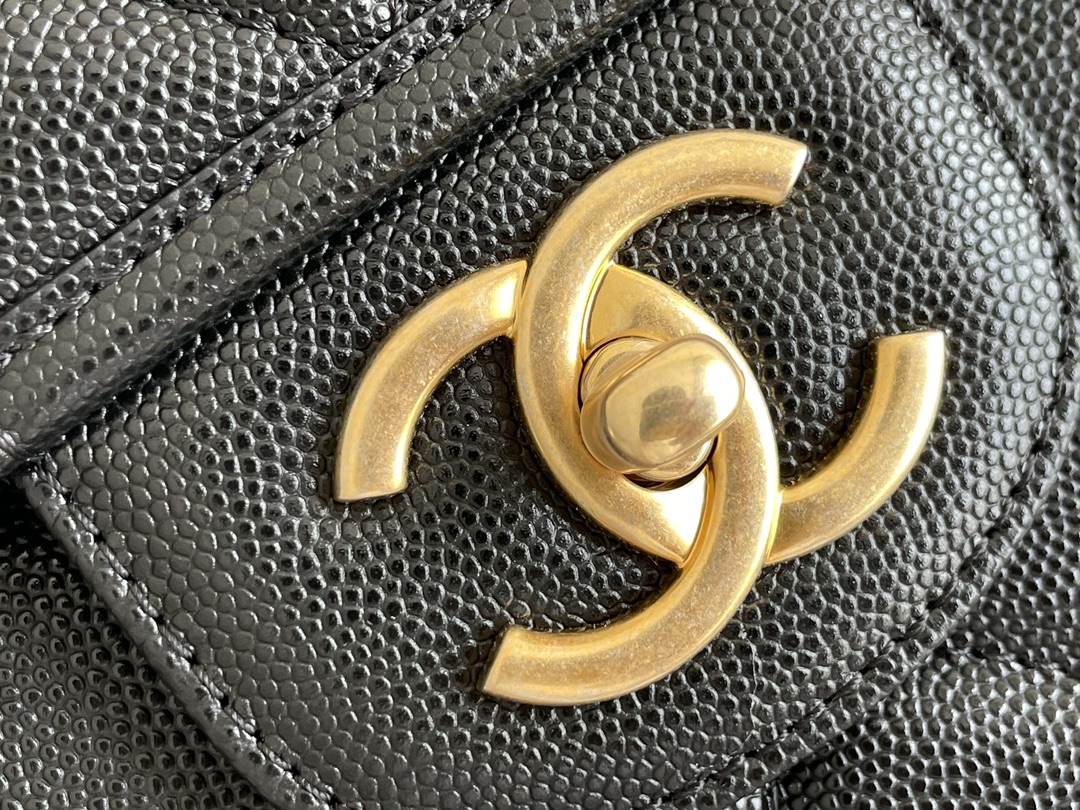 🌼现货 白金版▪️正品级 包装如图新品到货🆕𝗖𝗵𝗮𝗻𝗲𝟭 𝟮𝟮𝗞秋冬🌿纯原厂 鱼子酱铭牌双肩包𝟸𝟸𝚔秋冬