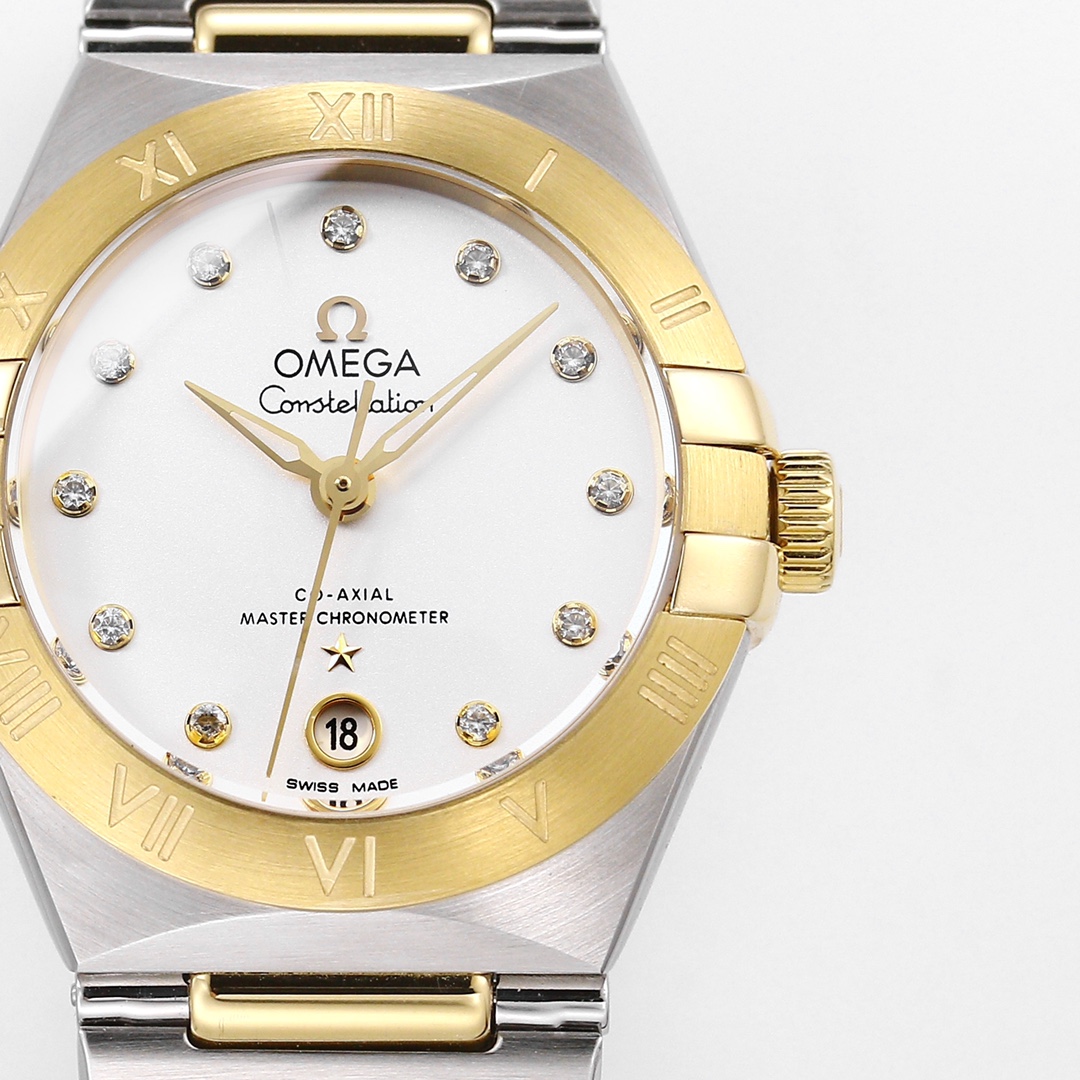 Il migliore conveniente
 OMEGA Omega Constellation Orologio da Polso Blu Lucidatura Donne