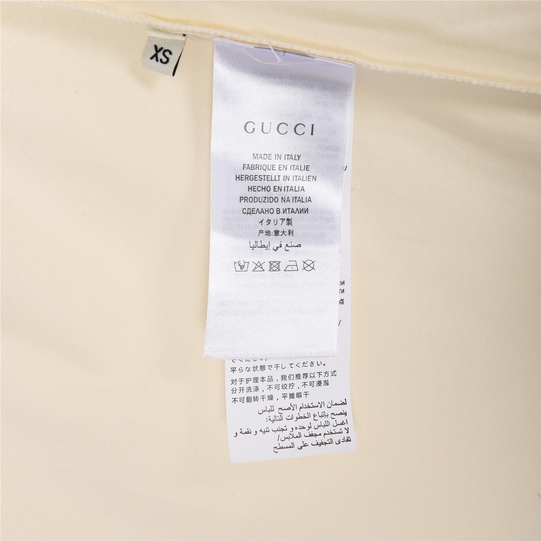 Gucci/古驰23Fw春夏新款动物逗趣字母印花短袖数码喷绘