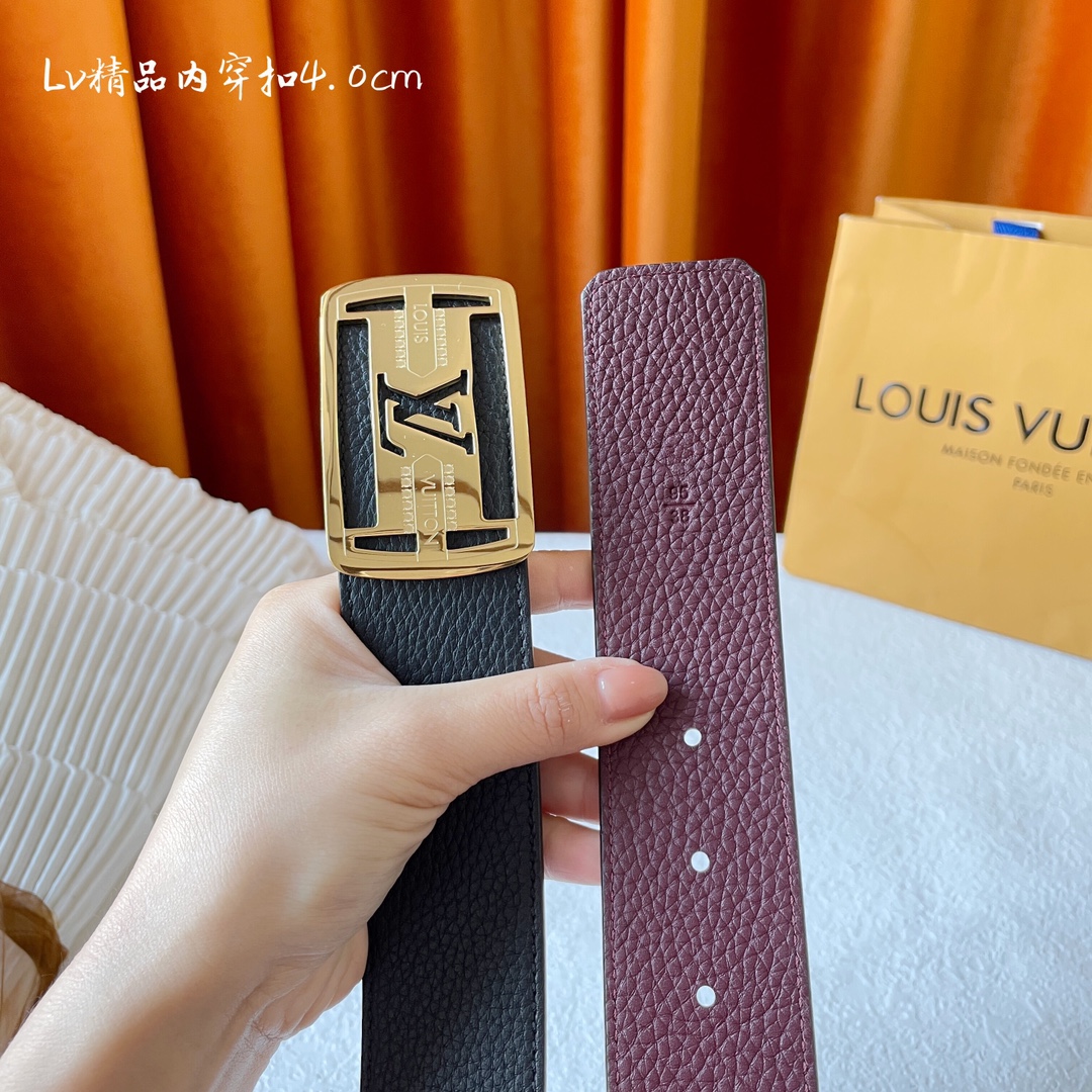 LOUISVUITTON[正]原单品质精挑细选头层牛皮搭配原单精品钢扣精工制作细节看图实物拍摄高端奢华宽