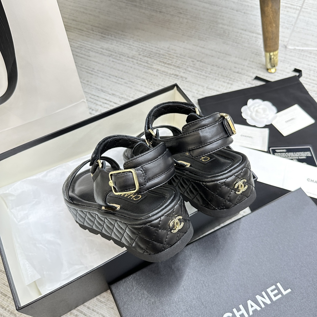 CHANEL2023ss厚底凉鞋专柜